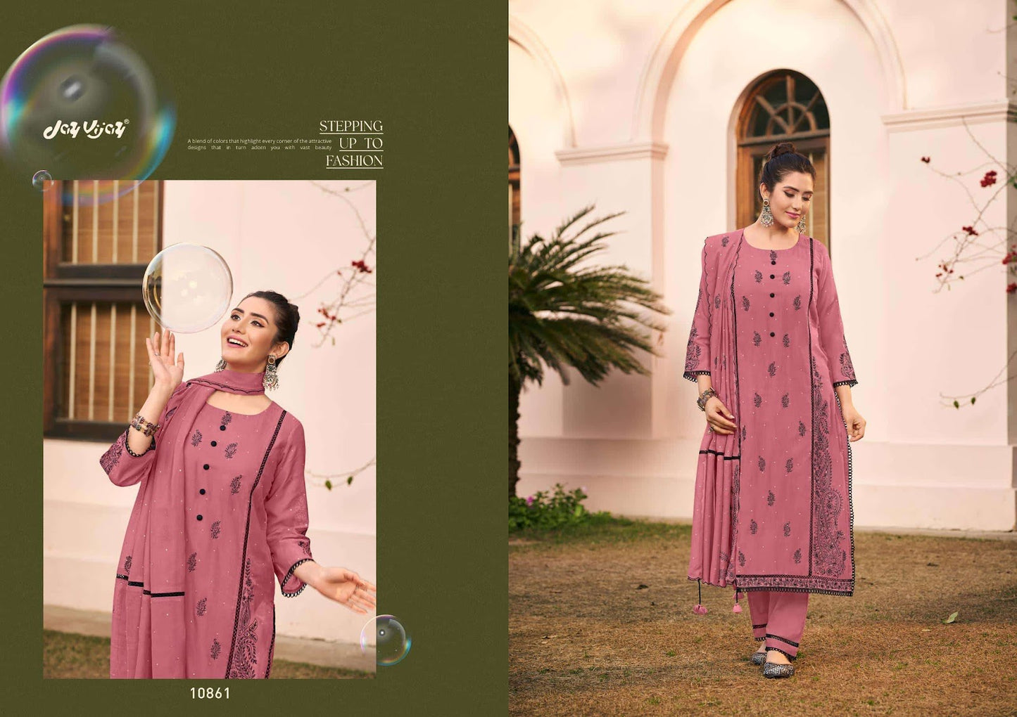Dorika Jay Vijay Chanderi Pant Style Suits Supplier