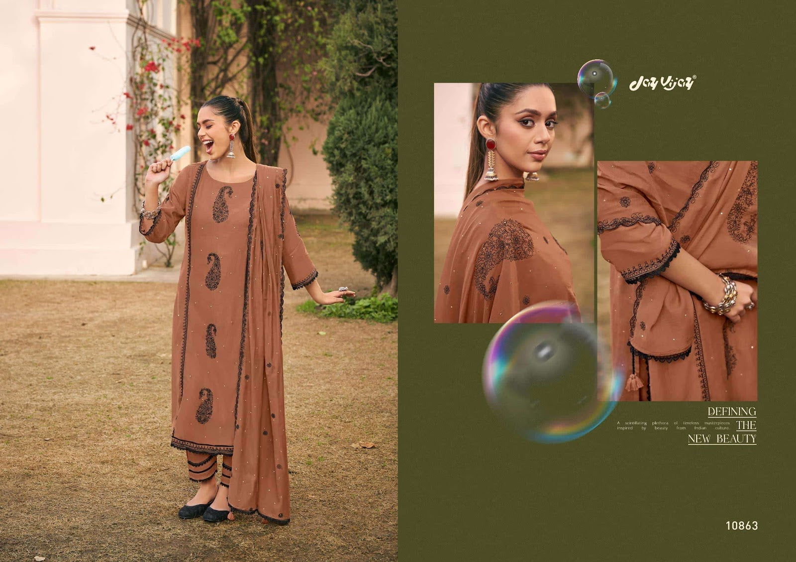 Dorika Jay Vijay Chanderi Pant Style Suits Supplier