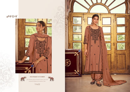 Dorika Vol 2 Jay Vijay Chanderi Pant Style Suits Supplier