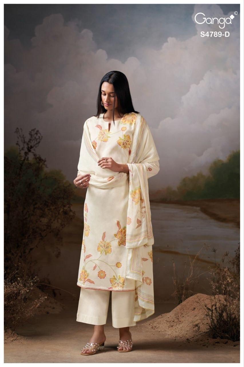 Dovinia S4789 Ganga Mul Plazzo Style Suits Exporter Gujarat