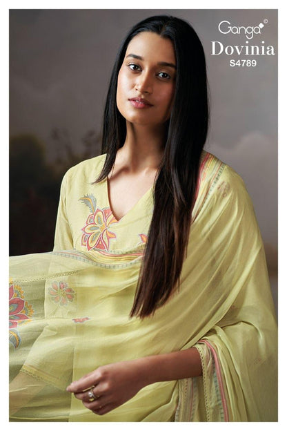 Dovinia S4789 Ganga Mul Plazzo Style Suits Exporter Gujarat
