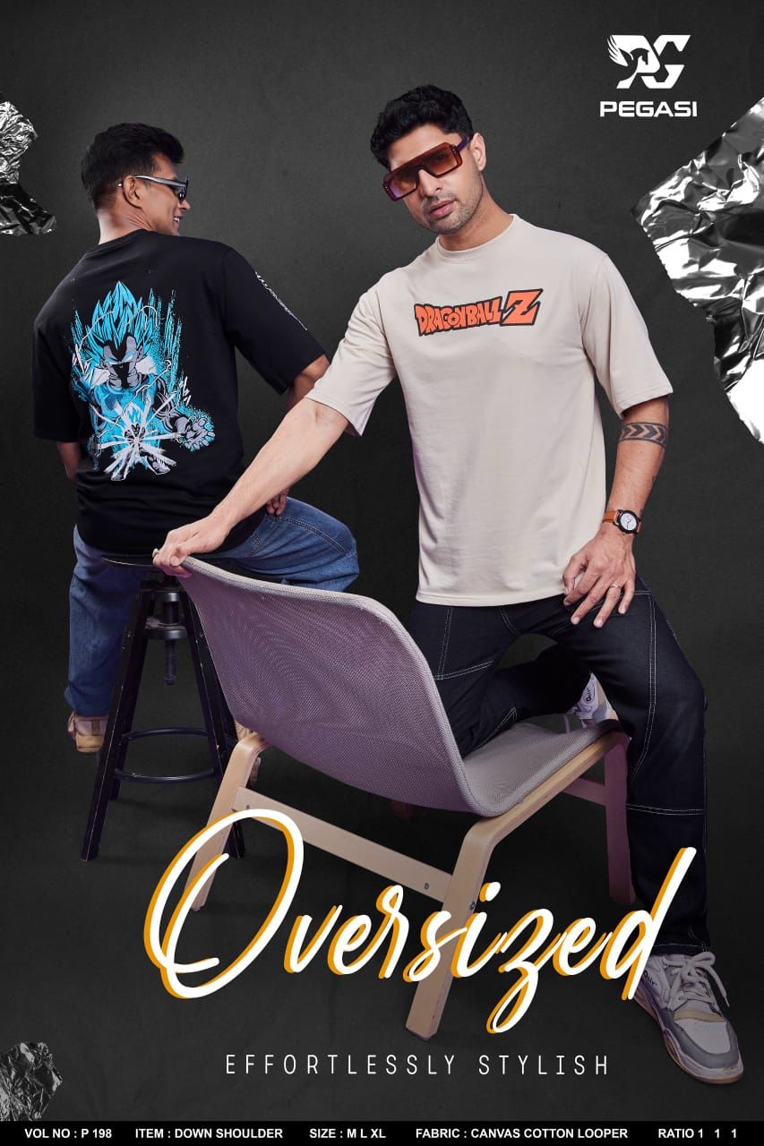 Down Shoulder P 198 Pegasi Cotton Looper Mens Tshirts Manufacturer Gujarat