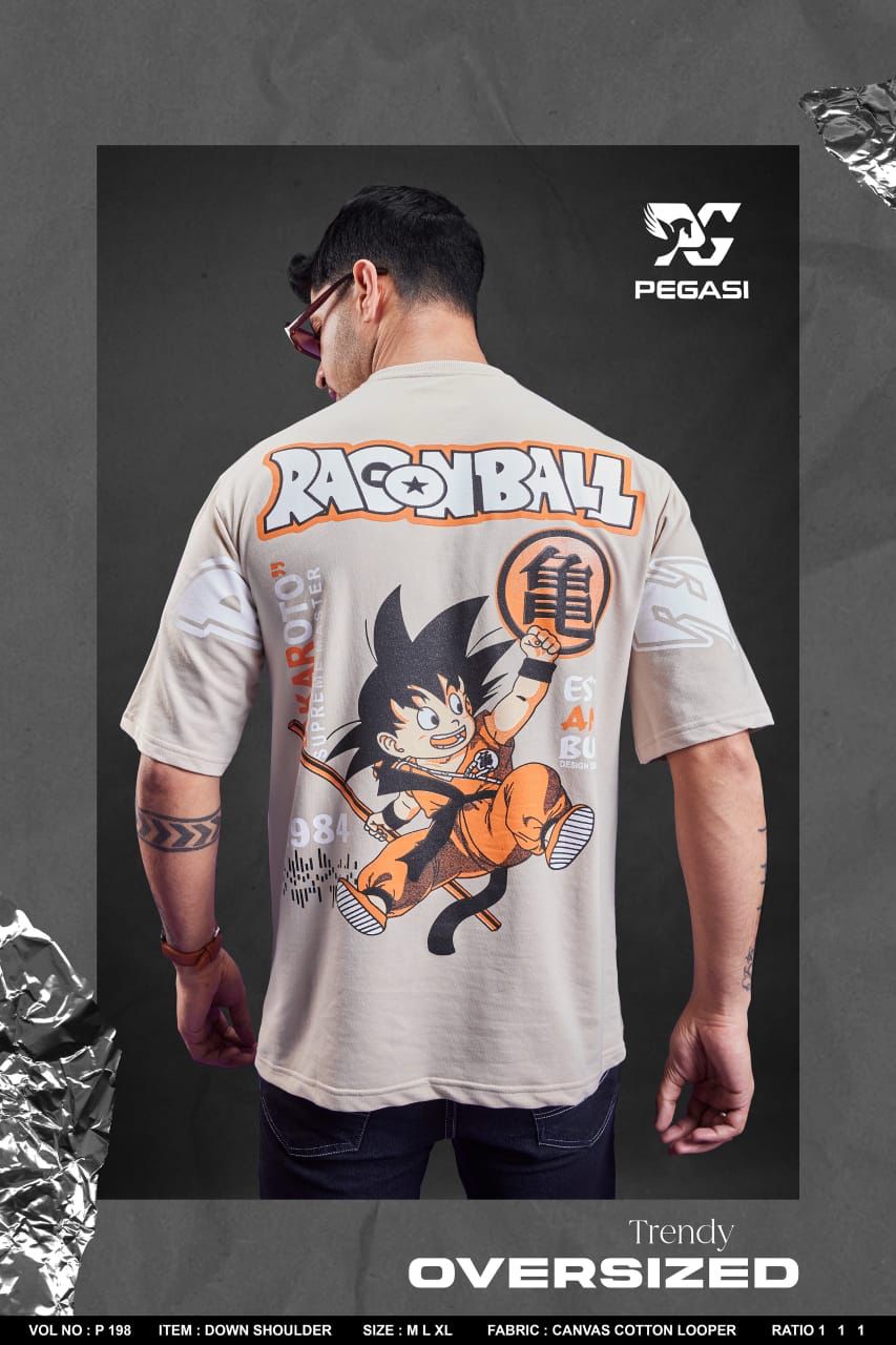 Down Shoulder P 198 Pegasi Cotton Looper Mens Tshirts Manufacturer Gujarat