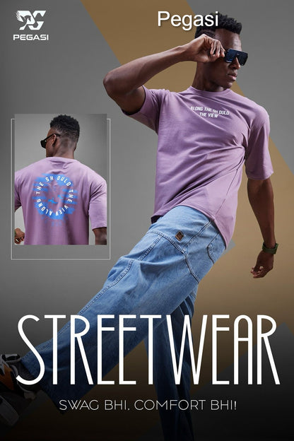 Down Shoulder P 227 Pegasi Cotton Looper Mens Tshirts Supplier Gujarat