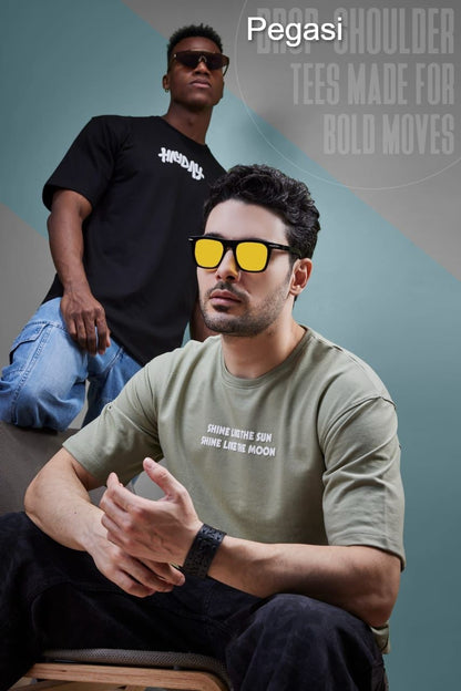 Down Shoulder P 227 Pegasi Cotton Looper Mens Tshirts Supplier Gujarat