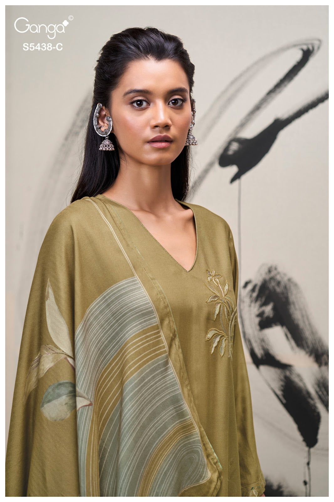 Dreaka S5438 Ganga Wool Pashmina Suits Wholesaler India