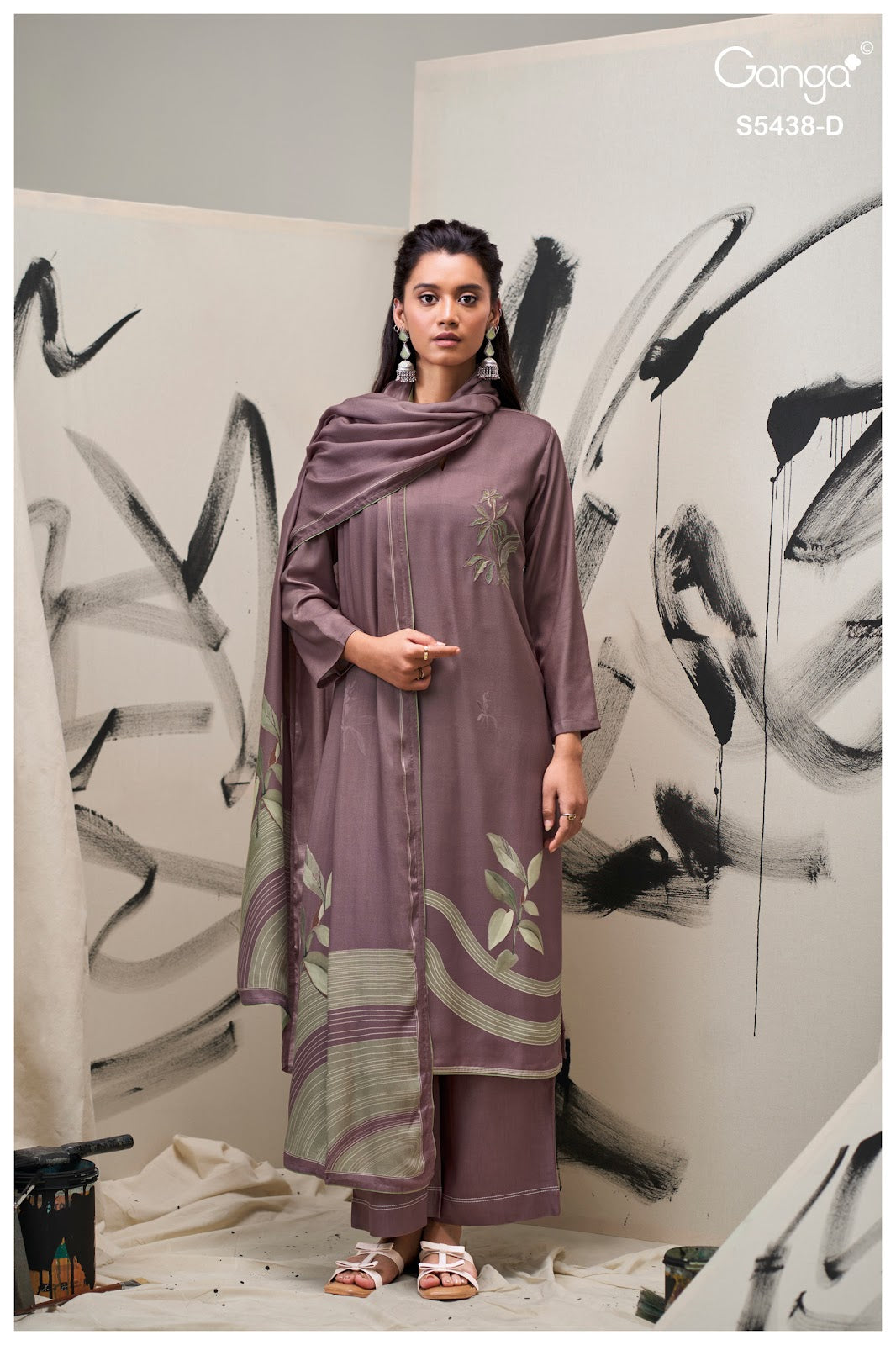 Dreaka S5438 Ganga Wool Pashmina Suits Wholesaler India