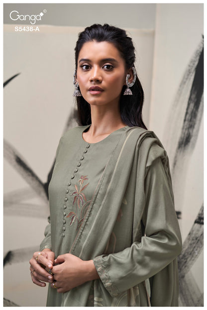 Dreaka S5438 Ganga Wool Pashmina Suits Wholesaler India