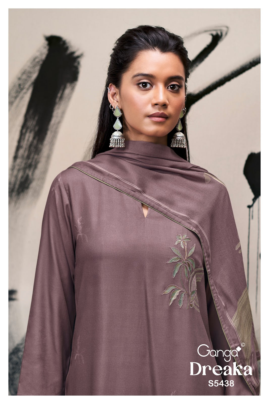 Dreaka S5438 Ganga Wool Pashmina Suits Wholesaler India