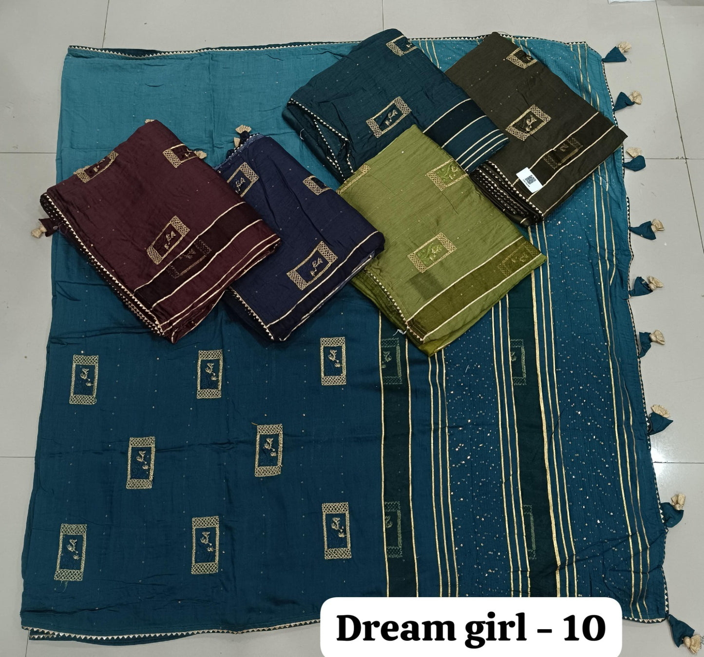 Dream Girl 10 Kalpveli Muslin Sarees Exporter India