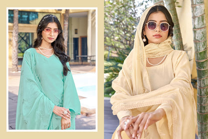 Dream Girl Sweety Fashion Viscose Karachi Salwar Suits Wholesale Rate