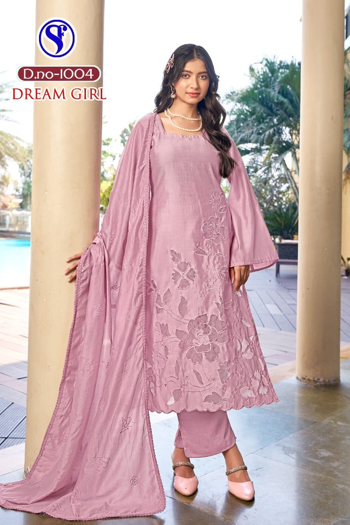 Dream Girl Sweety Fashion Viscose Karachi Salwar Suits Wholesale Rate