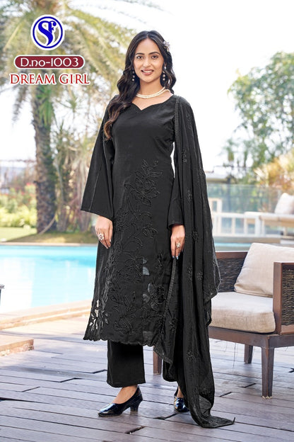 Dream Girl Sweety Fashion Viscose Karachi Salwar Suits Wholesale Rate