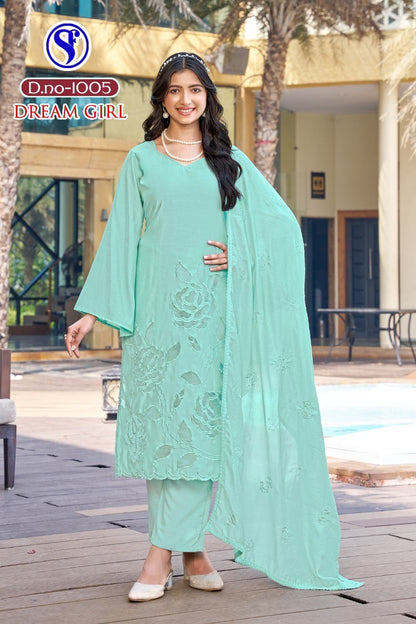 Dream Girl Sweety Fashion Viscose Karachi Salwar Suits Wholesale Rate