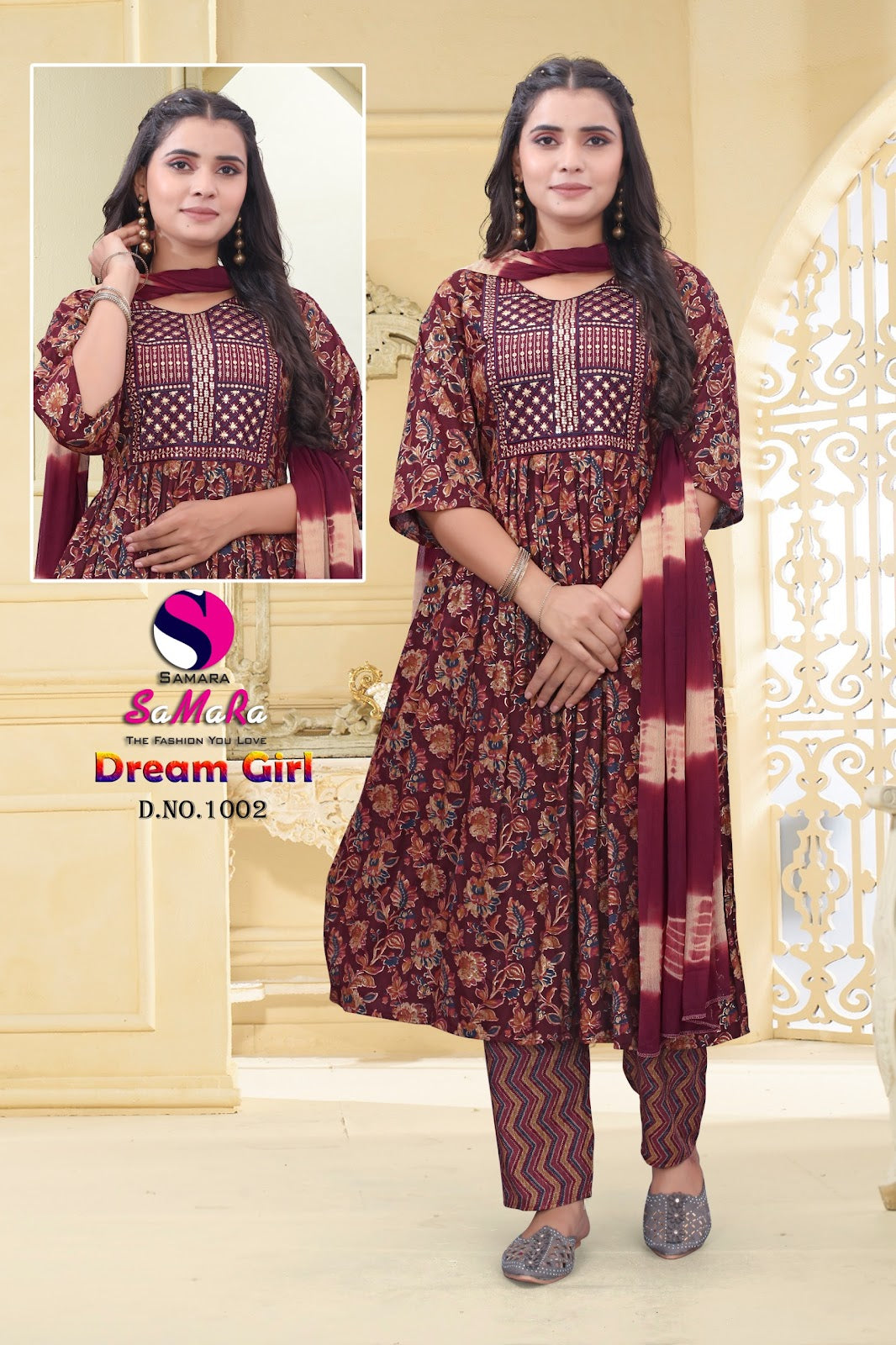 Dream Girl Vol 1 Umbrella Samara Capsule Print Readymade Pant Style Suits Manufacturer