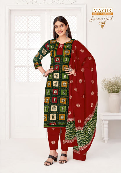 Dream Girl Vol 2 Mayur Creation Readymade Cotton Pant Suits Supplier Ahmedabad