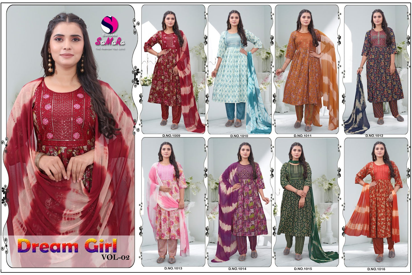 Dream Girl Vol 2 Umbrella Samara Capsule Print Readymade Pant Style Suits Supplier