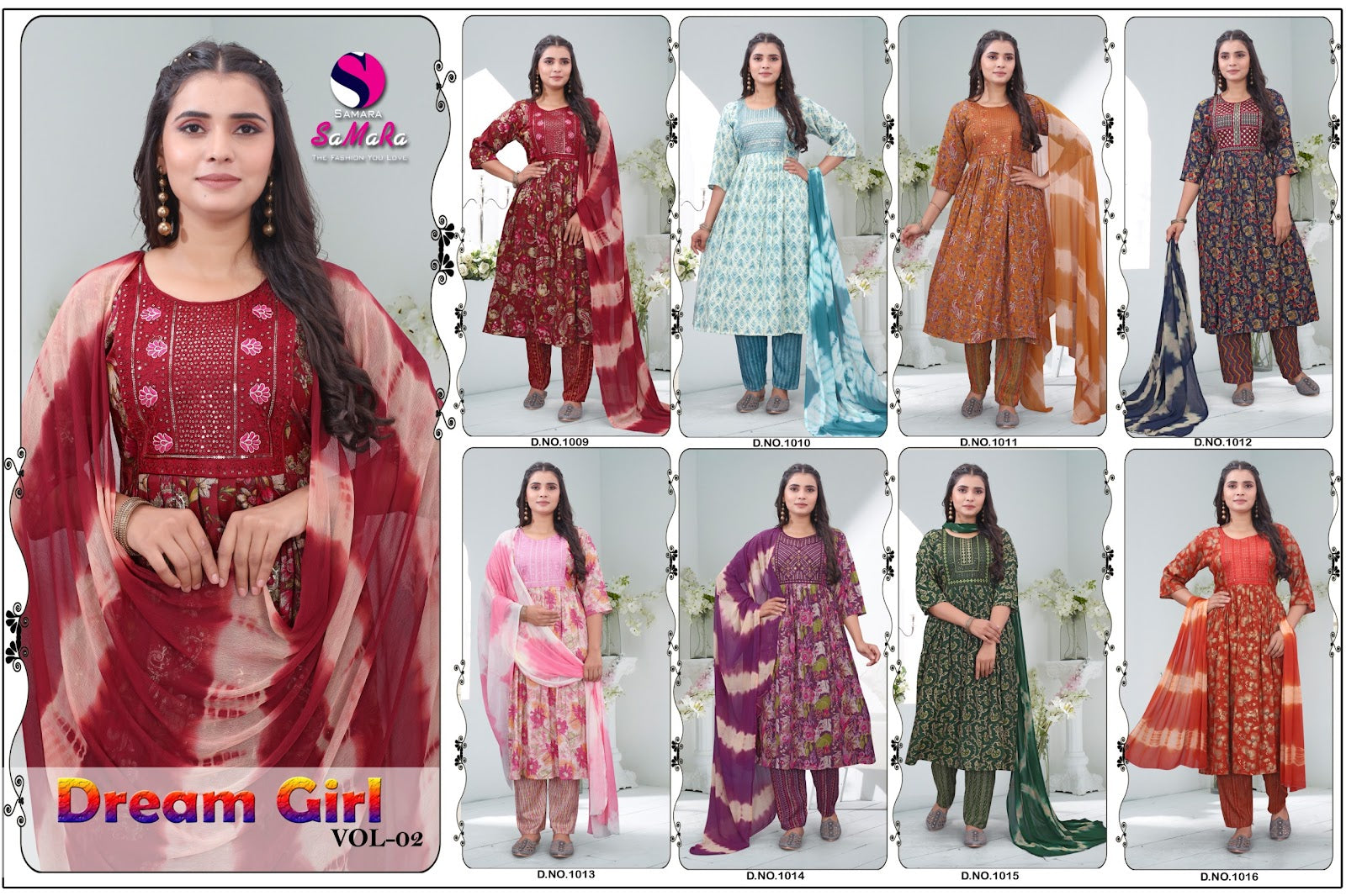Dream Girl Vol 2 Umbrella Samara Capsule Print Readymade Pant Style Suits Supplier