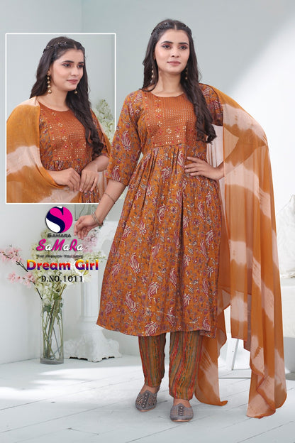 Dream Girl Vol 2 Umbrella Samara Capsule Print Readymade Pant Style Suits Supplier