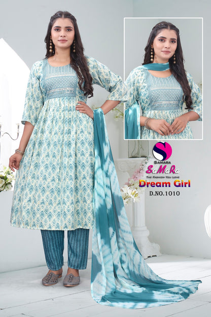 Dream Girl Vol 2 Umbrella Samara Capsule Print Readymade Pant Style Suits Supplier