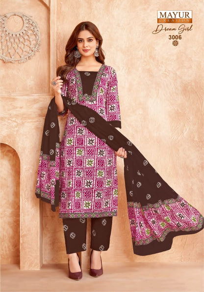 Dream Girl Vol 3 Mayur Creation Readymade Cotton Pant Suits Manufacturer Gujarat