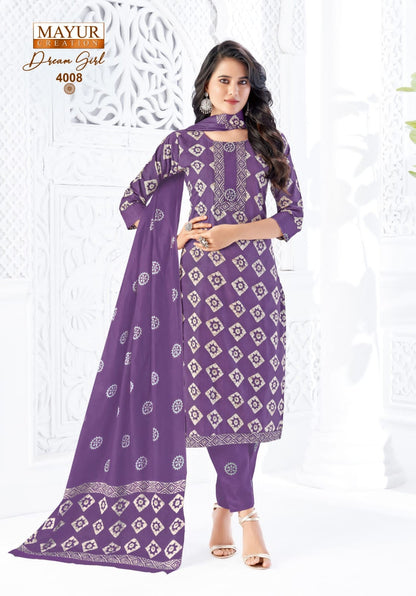 Dream Girl Vol 4 Mayur Creation Readymade Cotton Pant Suits Wholesale Price