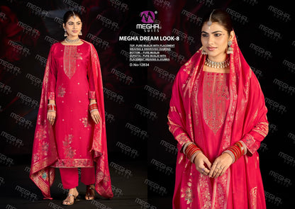 Dream Look 8 Megha Muslin Pant Style Suits Supplier Gujarat