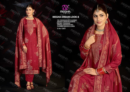 Dream Look 8 Megha Muslin Pant Style Suits Supplier Gujarat