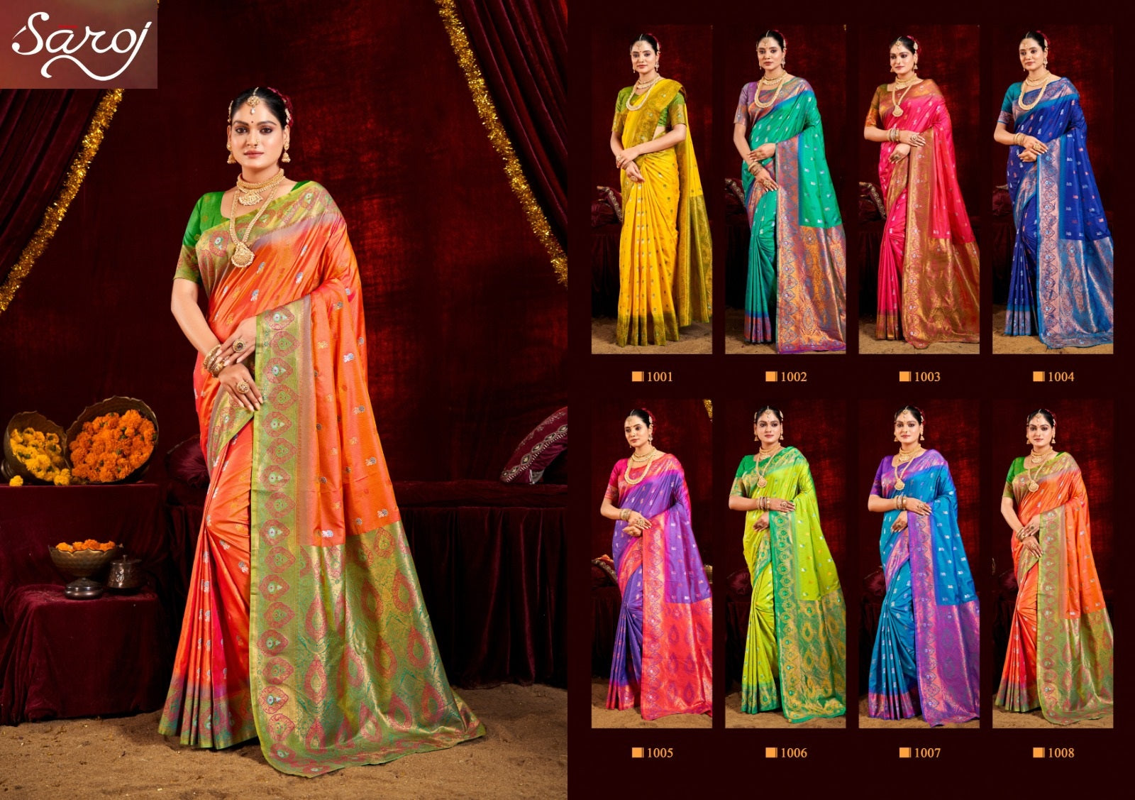 Dream Silk Vol 1 Saroj Sarees Supplier Gujarat