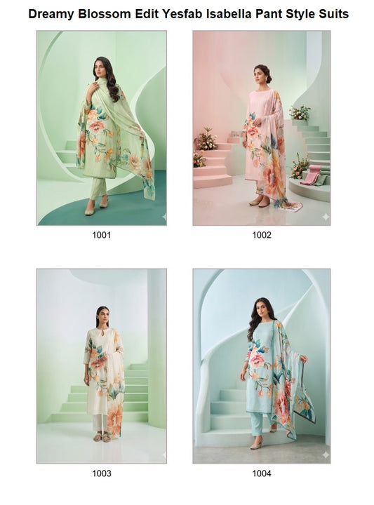 Dreamy Blossom Edit Yesfab Isabella Pant Style Suits Manufacturer