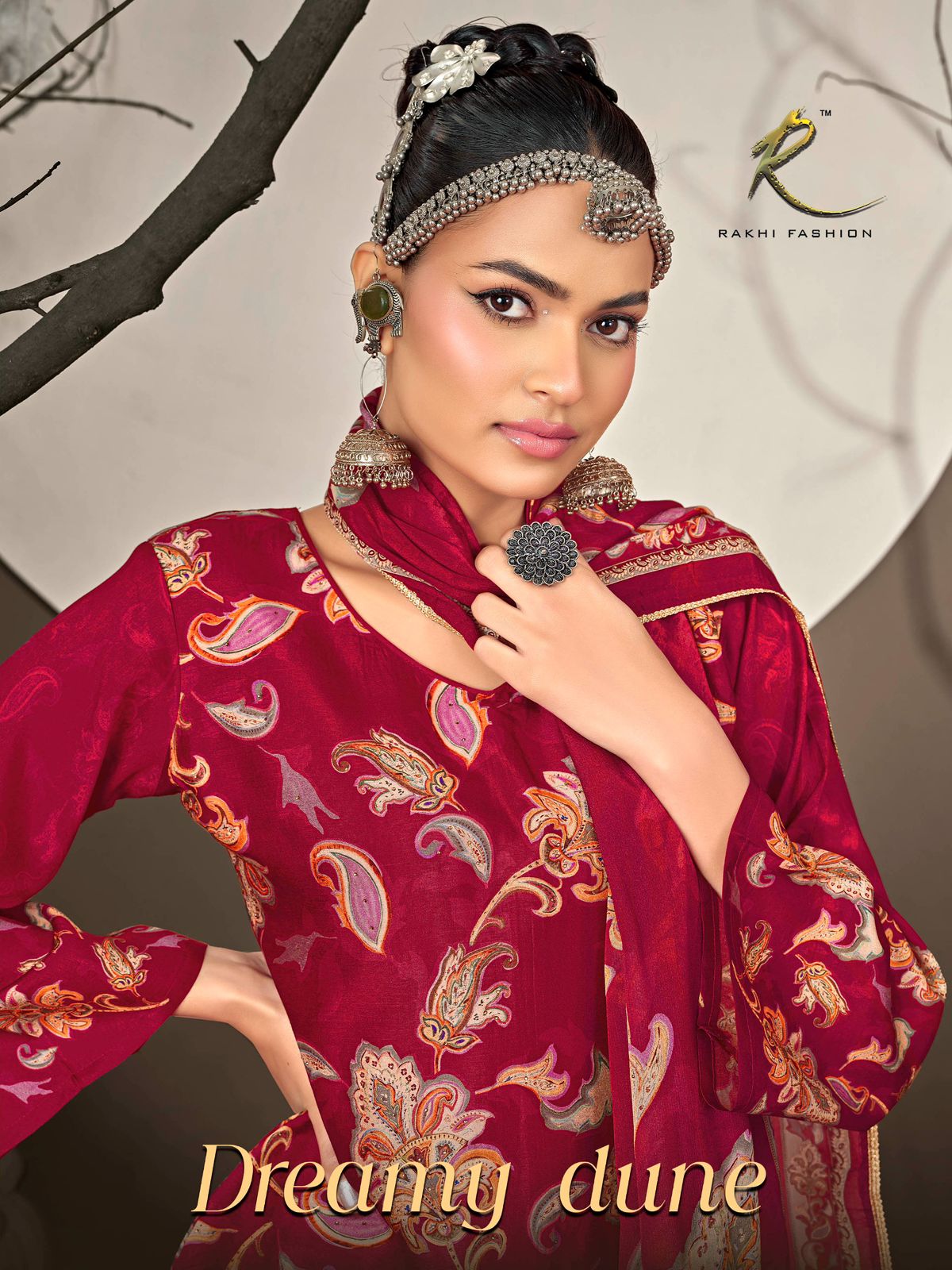 Dreamy Dune Rakhi Fashion Pashmina Suits Wholesale Price