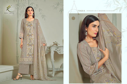 Dreamy Summer 73420 Rakhi Fashion Mal Chanderi Pant Style Suits Wholesale Price