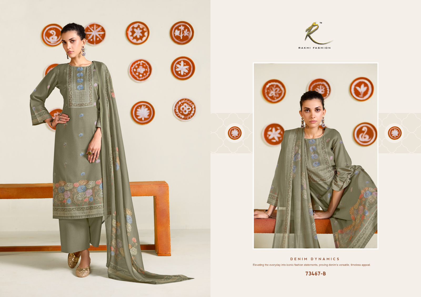 Dreamy Summer 73467 Rakhi Fashion Mul Chanderi Pant Style Suits Wholesaler Ahmedabad