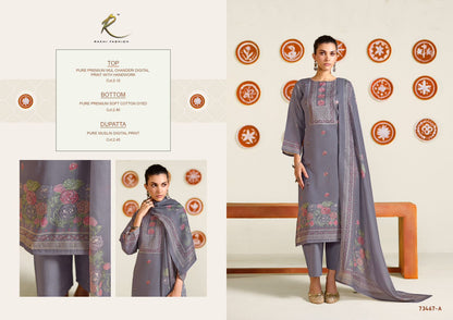 Dreamy Summer 73467 Rakhi Fashion Mul Chanderi Pant Style Suits Wholesaler Ahmedabad