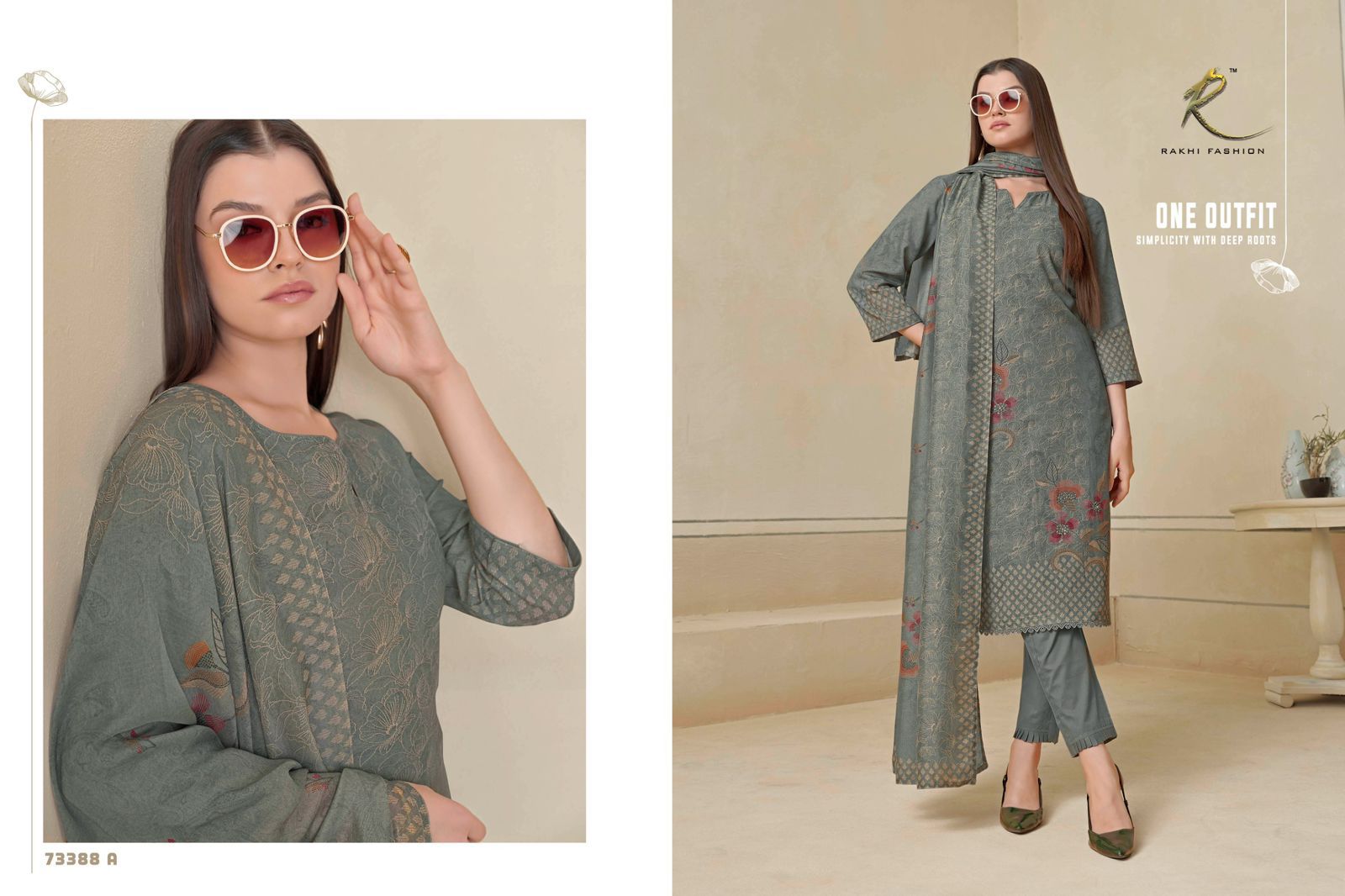 Dreamy Summer Rakhi Fashion Mal Chanderi Pant Style Suits Wholesaler