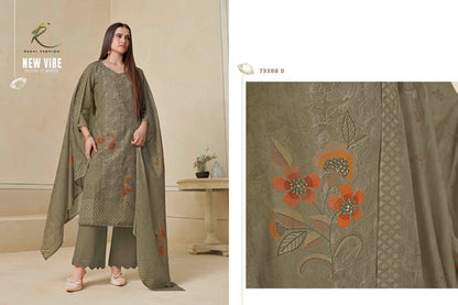Dreamy Summer Rakhi Fashion Mal Chanderi Pant Style Suits Wholesaler