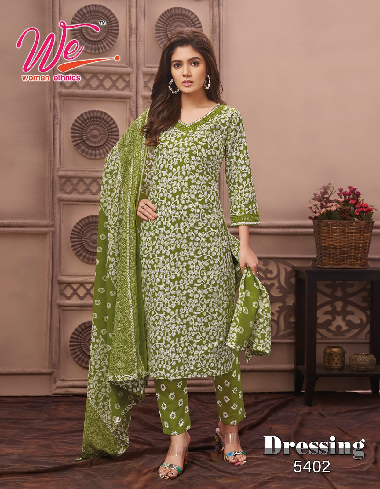 Dressing We Women Ethnics Pure Cotton Readymade Pant Style Suits Supplier India