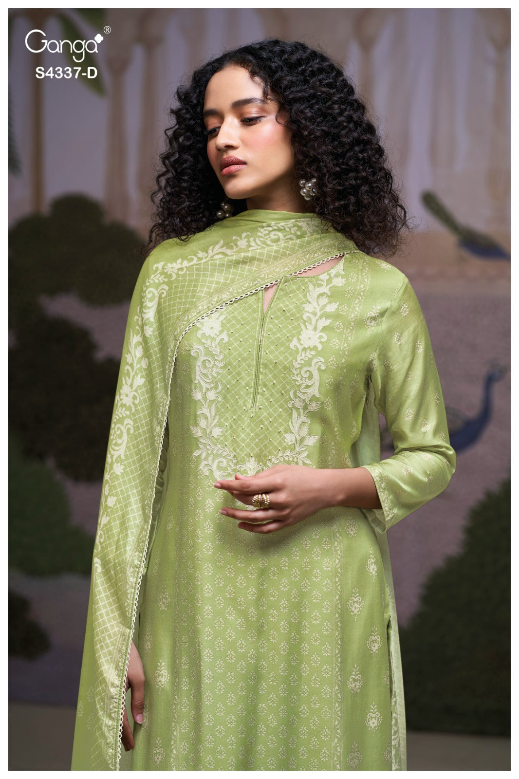 Dreya S4337 Ganga Mul Plazzo Style Suits Supplier India