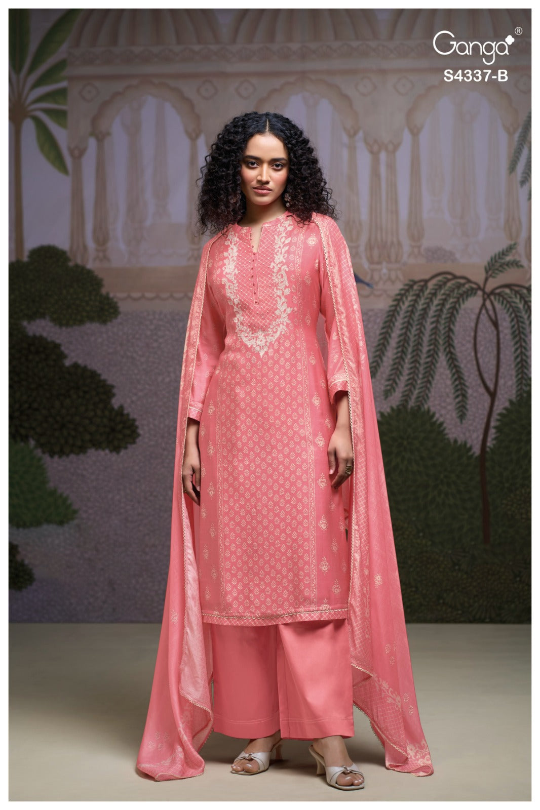 Dreya S4337 Ganga Mul Plazzo Style Suits Supplier India