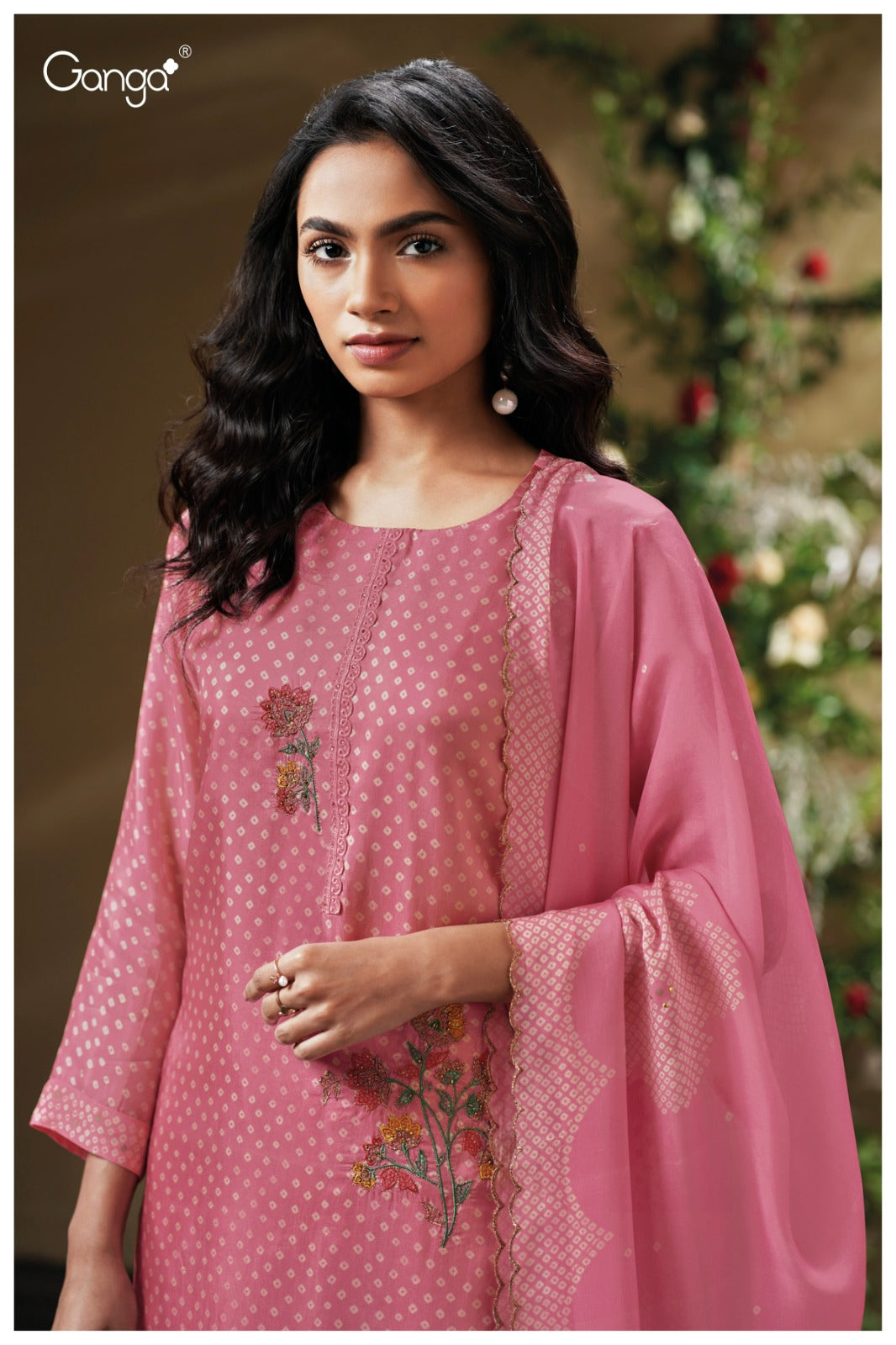Drishta 3799 Ganga Premium Bemberg Plazzo Style Suits Manufacturer India