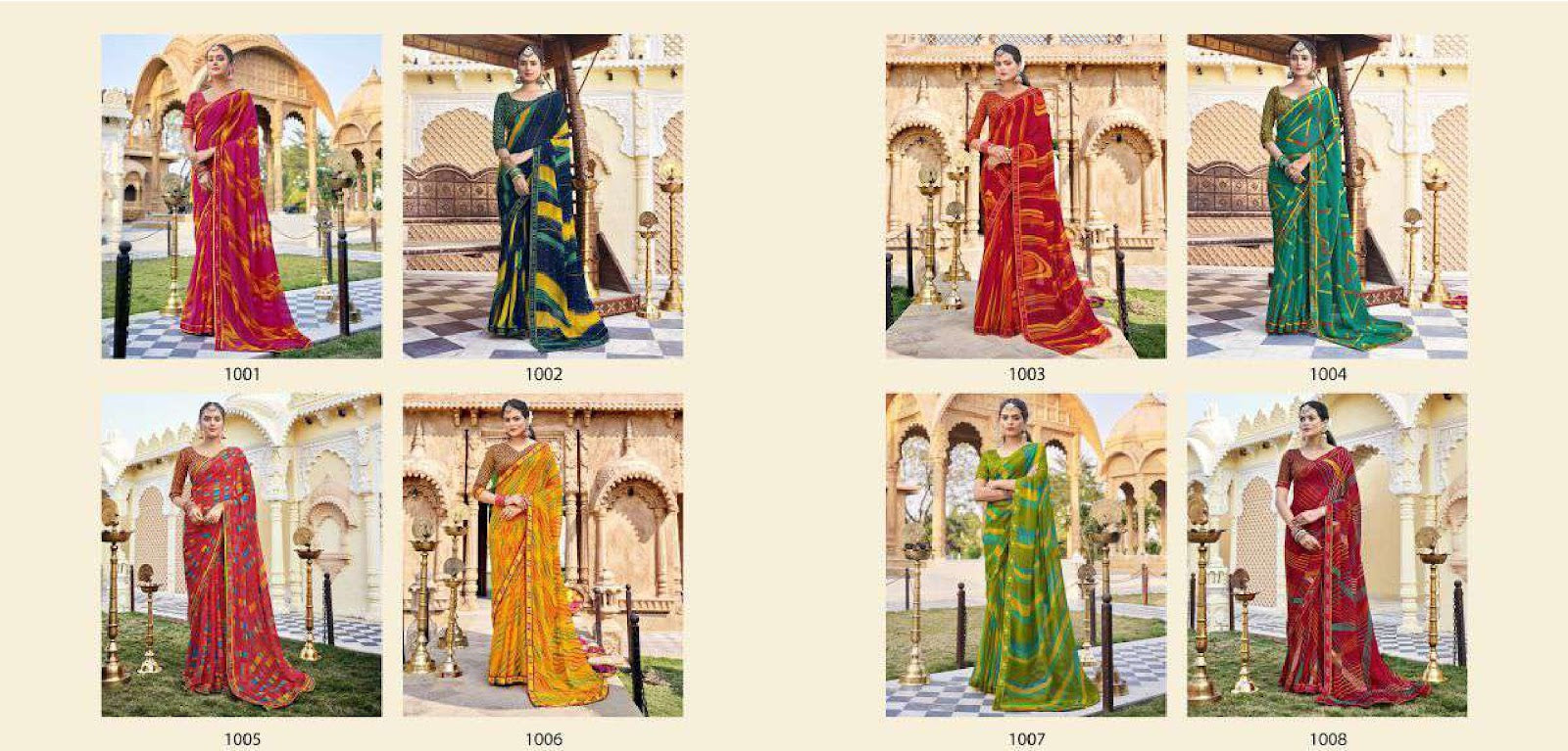 Drishti Vallabhi Lite Georgette Sarees Supplier Ahmedabad