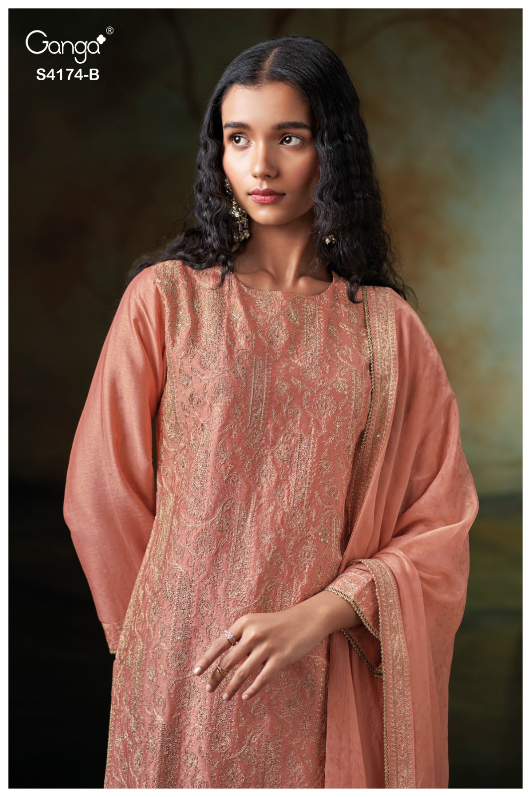 Dritiha 4174 Ganga Premium Bemberg Plazzo Style Suits Exporter Ahmedabad