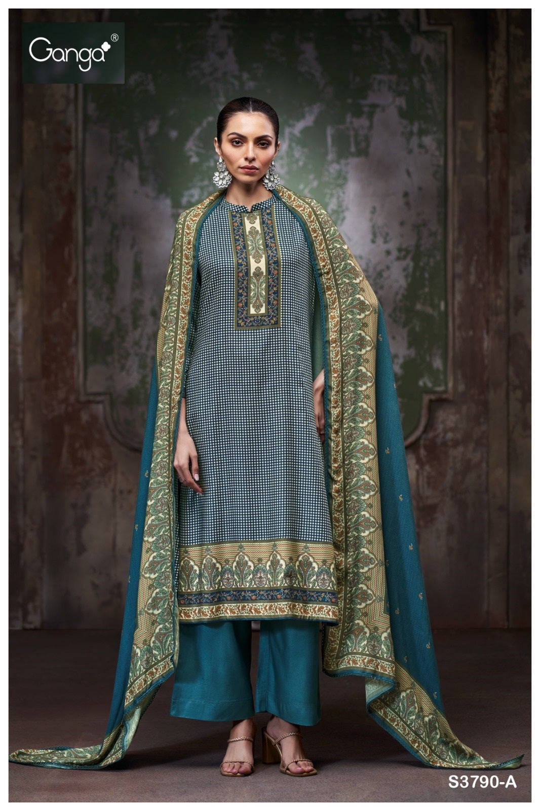 Dritika 3790 Ganga Pashmina Suits Exporter India