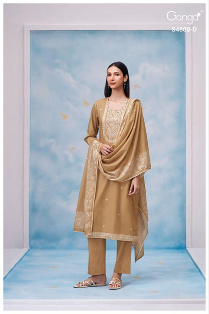 Driyara S4888 Ganga Cotton Pant Style Suits Wholesaler India
