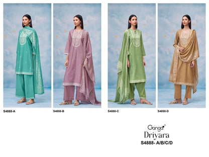 Driyara S4888 Ganga Cotton Pant Style Suits Wholesaler India