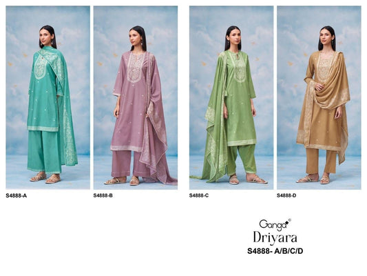 Driyara S4888 Ganga Cotton Pant Style Suits Wholesaler India
