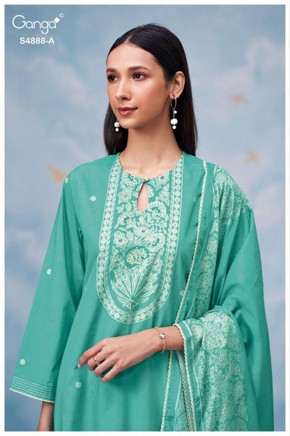 Driyara S4888 Ganga Cotton Pant Style Suits Wholesaler India