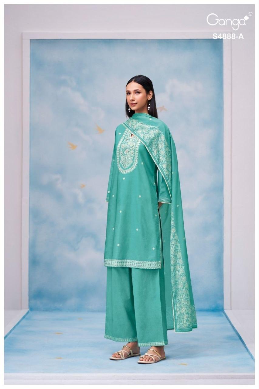 Driyara S4888 Ganga Cotton Pant Style Suits Wholesaler India