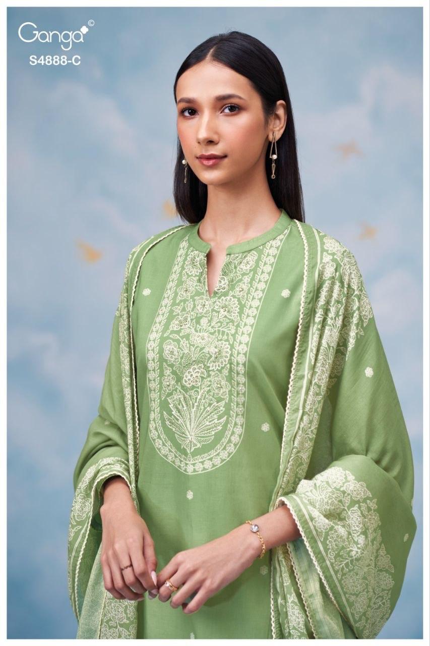Driyara S4888 Ganga Cotton Pant Style Suits Wholesaler India