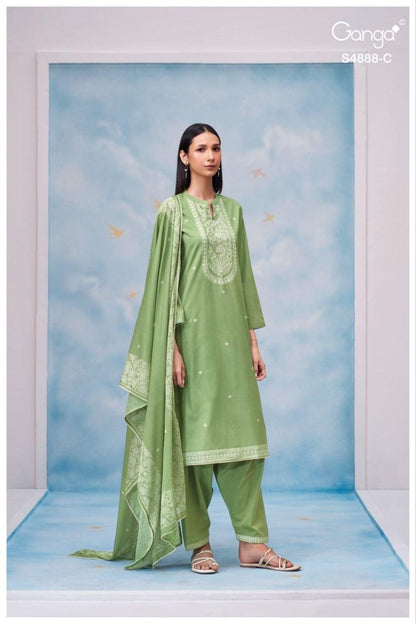 Driyara S4888 Ganga Cotton Pant Style Suits Wholesaler India